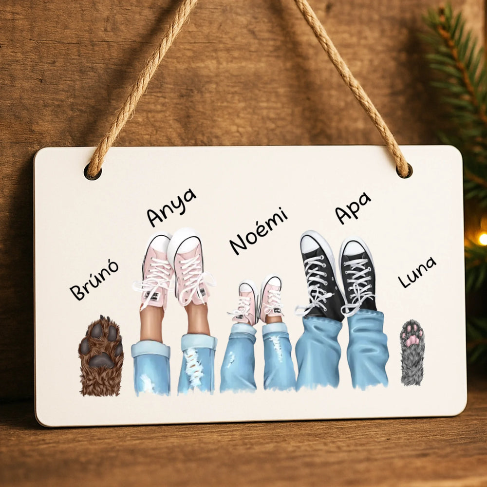 Tornacipős tábla dísz