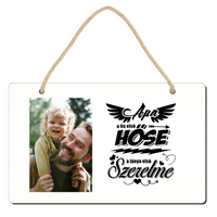 Apák napi fényképes tábla dísz