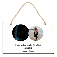 Csillagtérkép fényképes tábla dísz