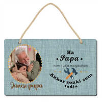 Egyedi képes ajándék fali dekor tábla ezermester Nagypapáknak