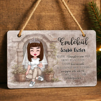 Egyedi emlék fali dekor tábla lánybúcsúra 
