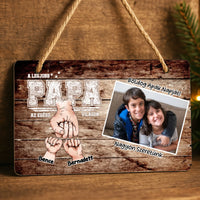 Ajándék Apáknak - Személyre szabható A legjobb Papa fali dekor tábla