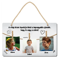 Apa a legnagyobb ajándék fényképes dísztábla
