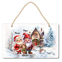 Szerkeszthető karácsonyi mintás ajándék dísztábla