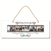 Karácsonyi dísztábla - egyedi képes ajándék karácsonyi tábla felirattal