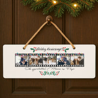 Karácsonyi dísztábla - egyedi képes ajándék karácsonyi tábla felirattal