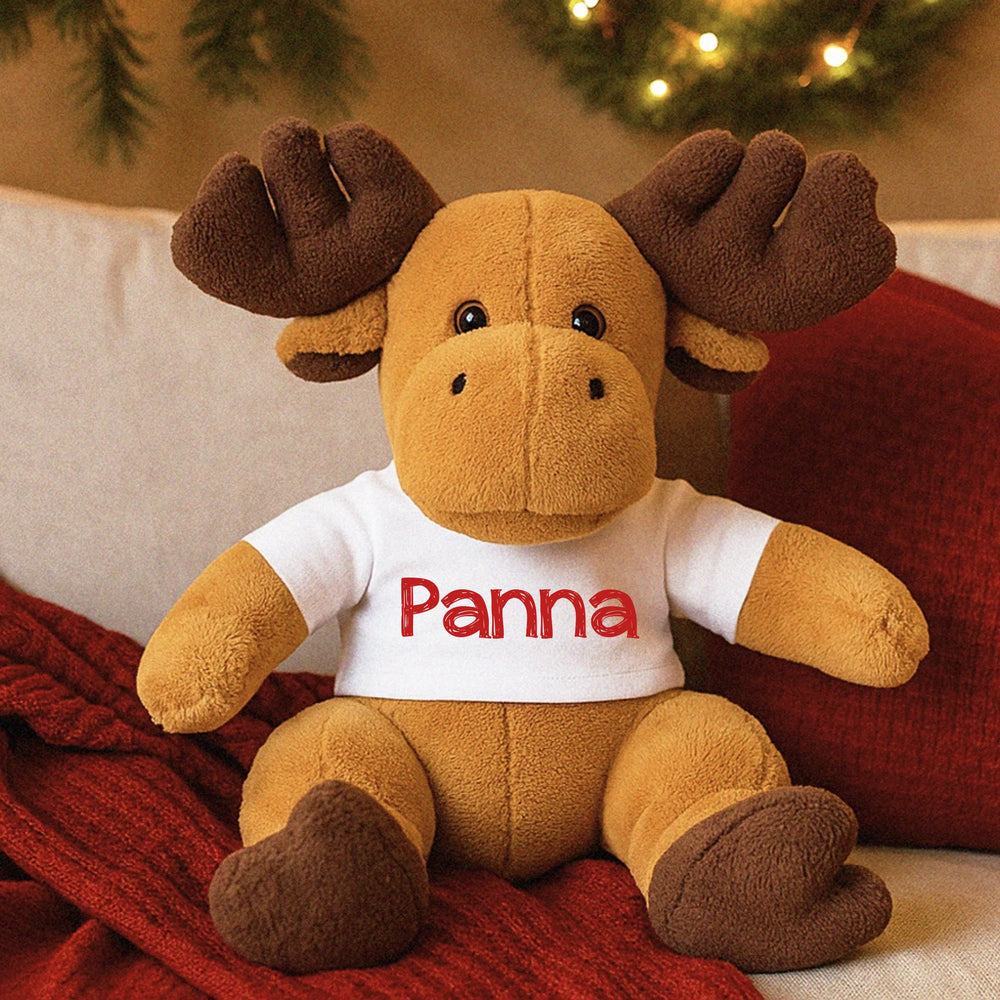 Egyedi neves plüss szarvas