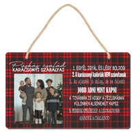 Karácsonyi egyedi képes tábla