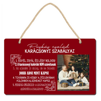 Karácsonyi tábla egyedi képpel