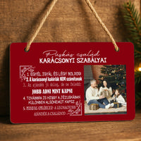Karácsonyi tábla egyedi képpel