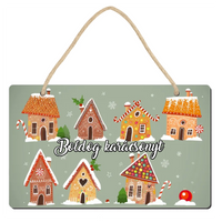 Karácsonyi tábla egyedi felirattal