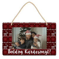 Egyedi képes karácsonyi tábla