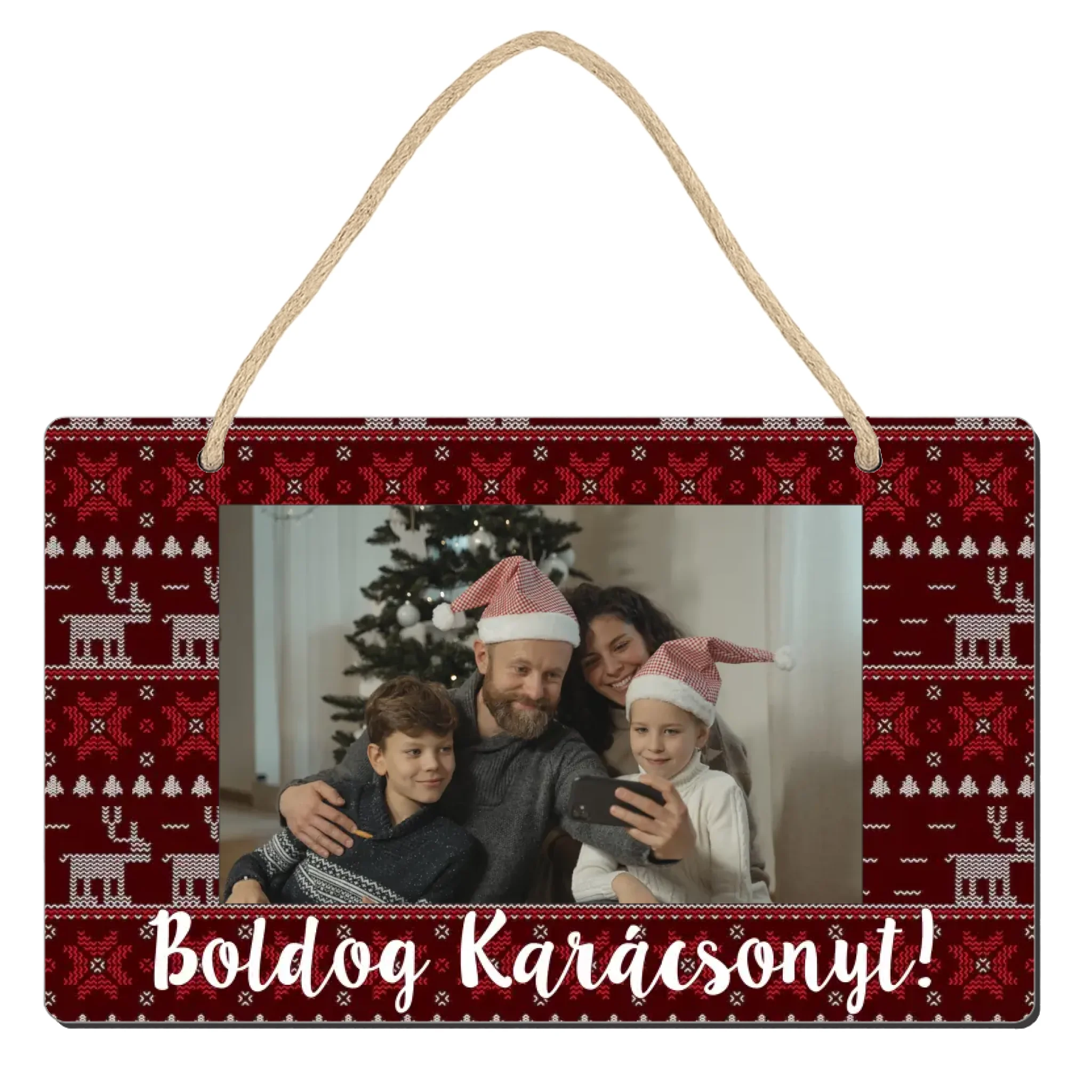 Egyedi képes karácsonyi tábla