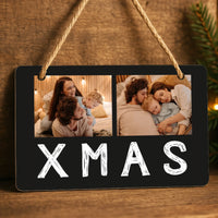 Karácsonyi 2 képes tábla dísz