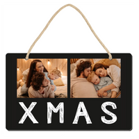 Karácsonyi 2 képes tábla dísz