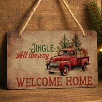 Karácsonyi ajándék egyedi dísztábla ajtókopogtató