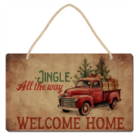 Karácsonyi ajándék egyedi dísztábla ajtókopogtató