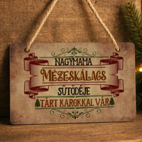 Mézeskalács egyedi dísztábla ajtókopogtató