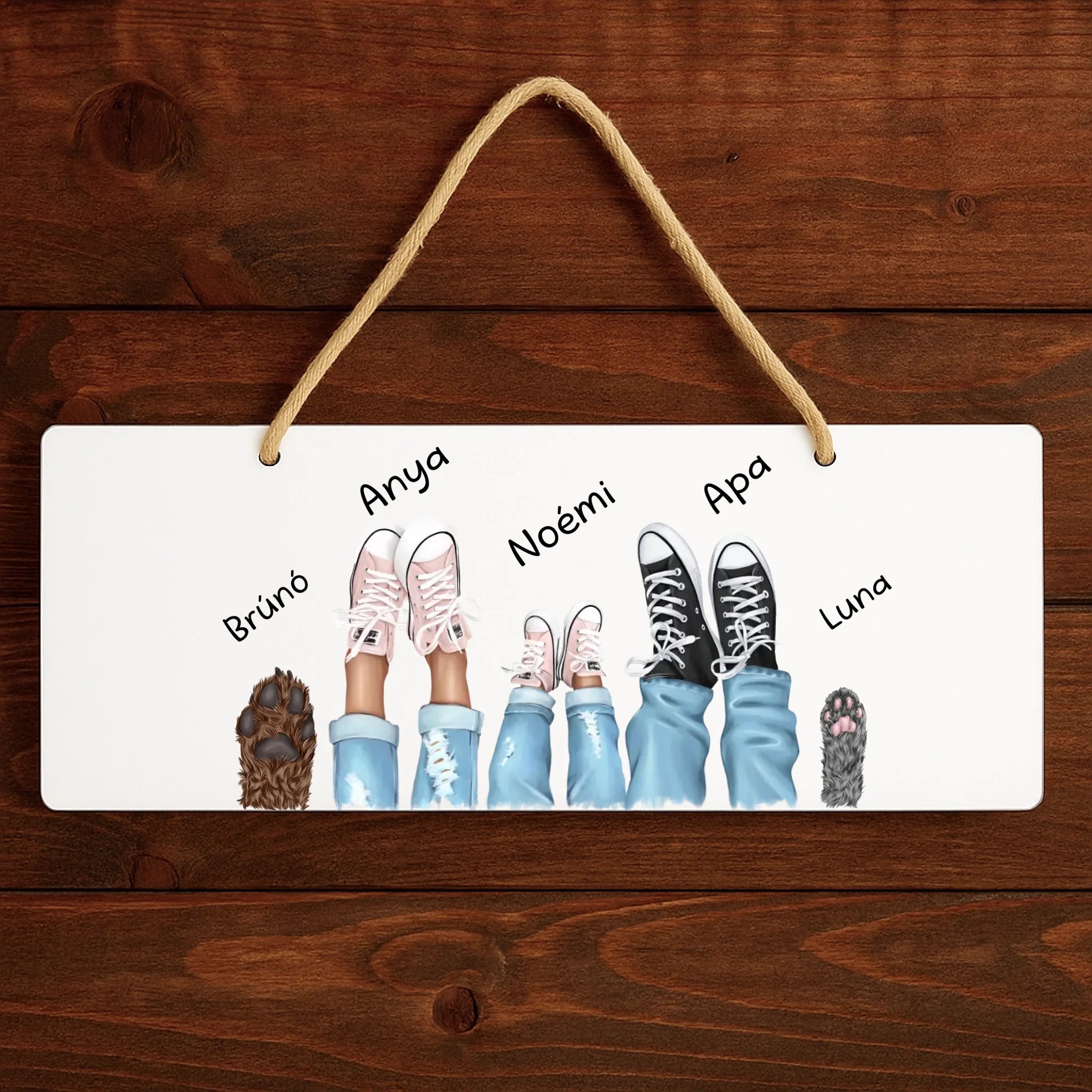 Tornacipős tábla dísz