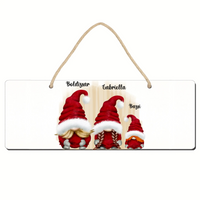 Manós tábla dísz egyedi névvel