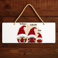 Manós tábla dísz egyedi névvel