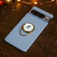 Monogramos telefontartó gyűrű