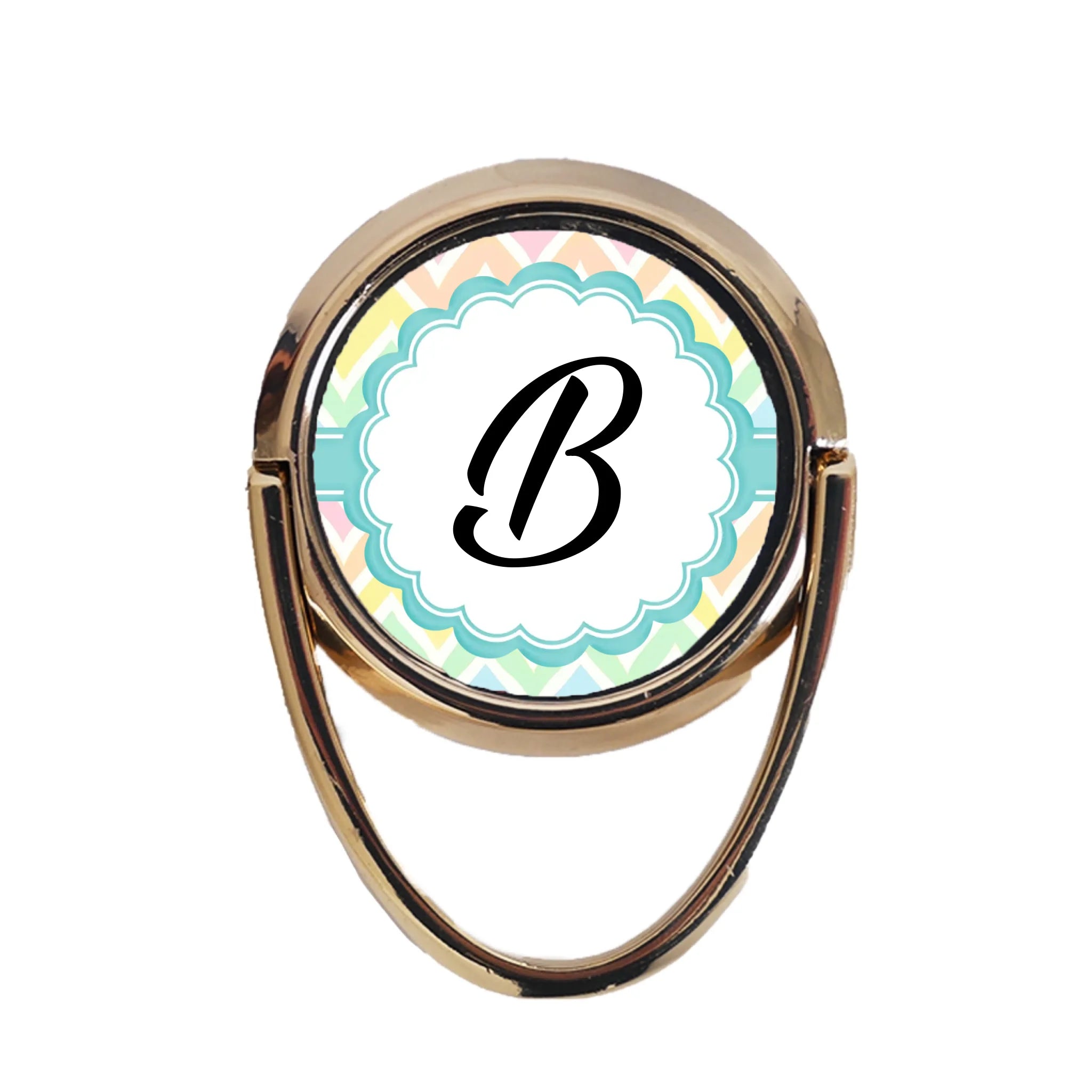 Monogramos telefontartó gyűrű