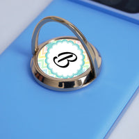 Monogramos telefontartó gyűrű