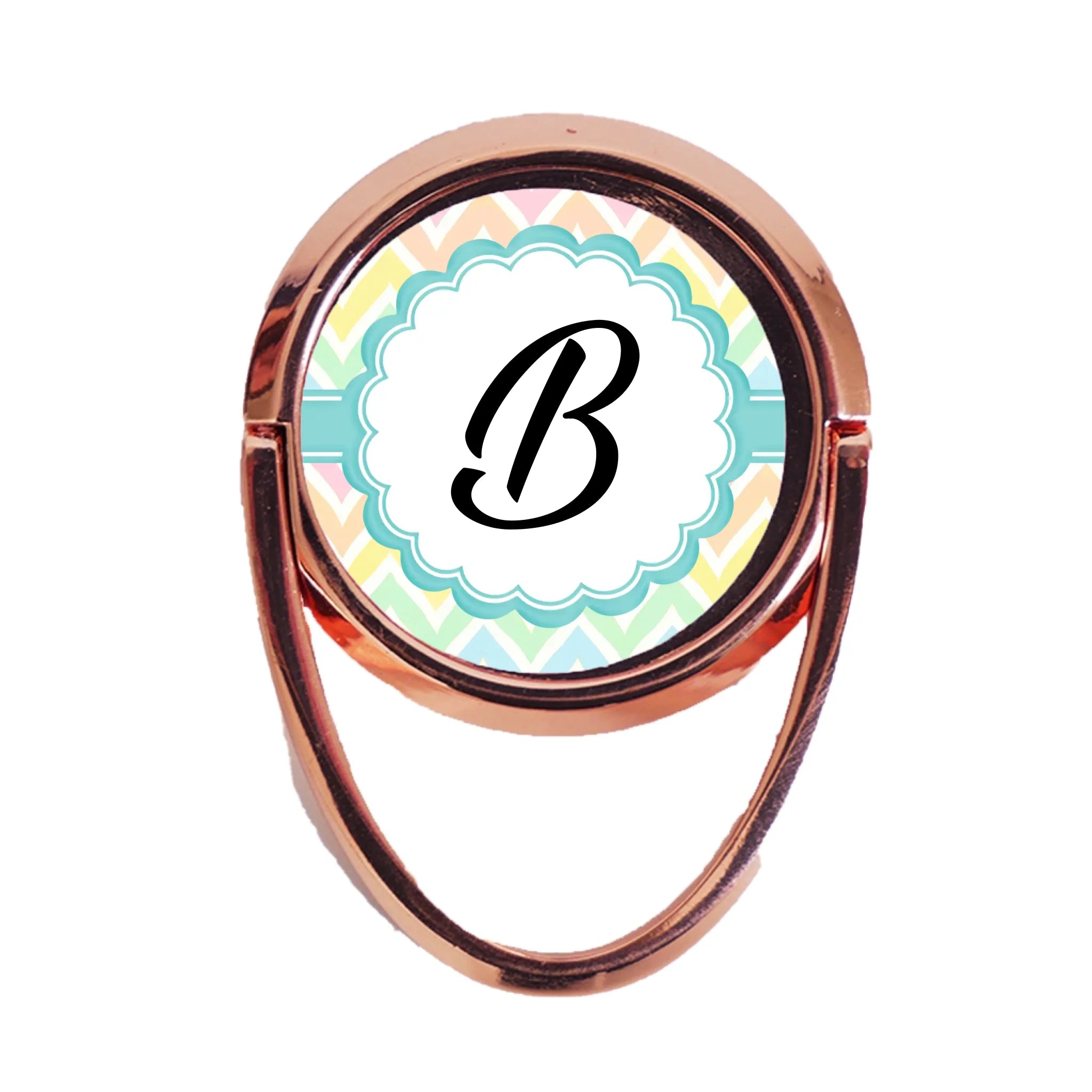 Monogramos telefontartó gyűrű