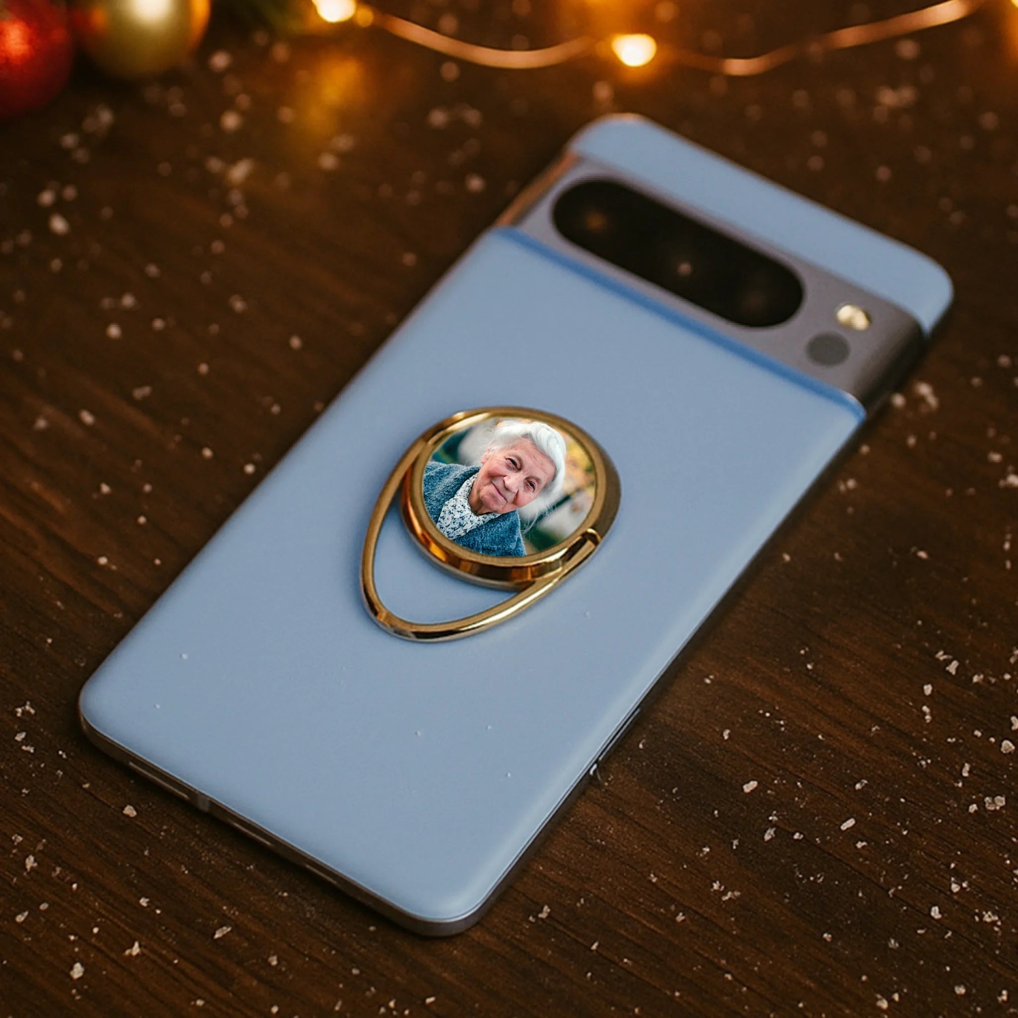 Egyedi képes telefontartó gyűrű karácsonyi ajándék mamának