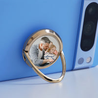 Egyedi képes telefontartó gyűrű karácsonyi ajándék papáknak