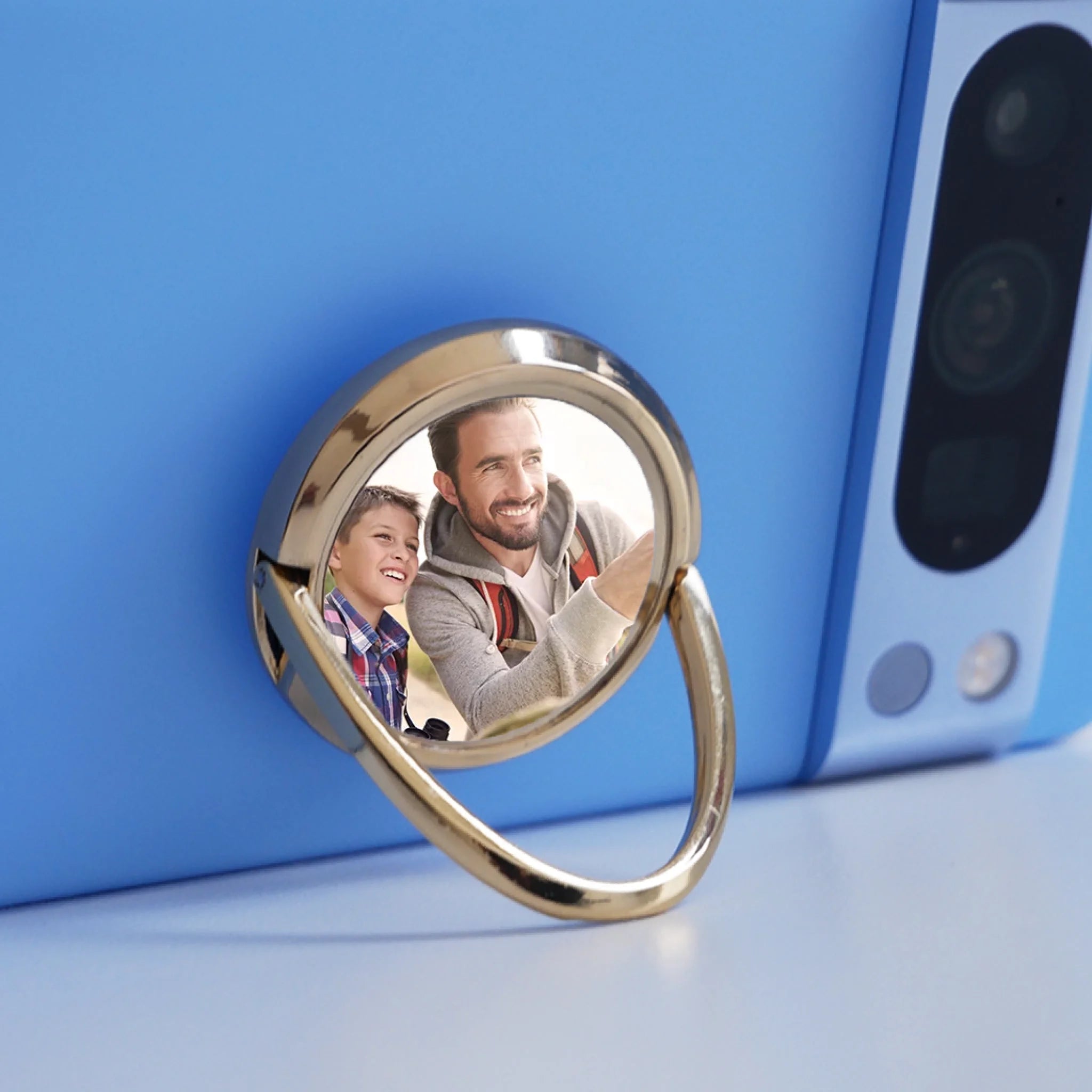 Egyedi képes telefontartó gyűrű karácsonyi ajándék apának