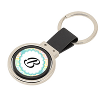 Monogramos kétoldalas kulcstartó