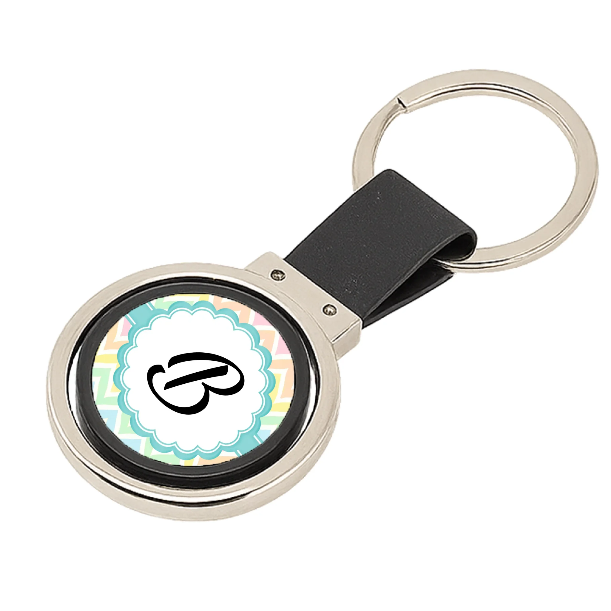 Monogramos kétoldalas kulcstartó