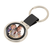 Karácsonyi ajándék apának - egyedi képes kétoldalas kulcstartó