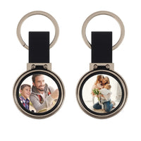 Ajándék karácsonyra anyának - egyedi képes kétoldalas kulcstartó