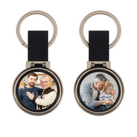 Nagypapa karácsonyi ajándék - egyedi képes kétoldalas kulcstartó