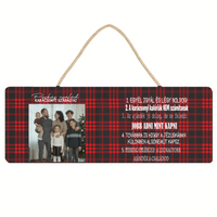 Karácsonyi egyedi képes tábla