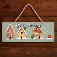 Karácsonyi tábla egyedi felirattal