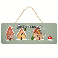 Karácsonyi tábla egyedi felirattal