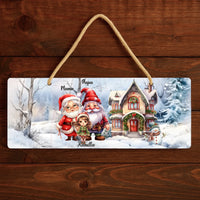 Szerkeszthető karácsonyi mintás ajándék dísztábla