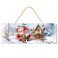 Szerkeszthető karácsonyi mintás ajándék dísztábla