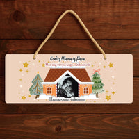 Karácsonyi ajándék dísztábla ultrahang fotóval