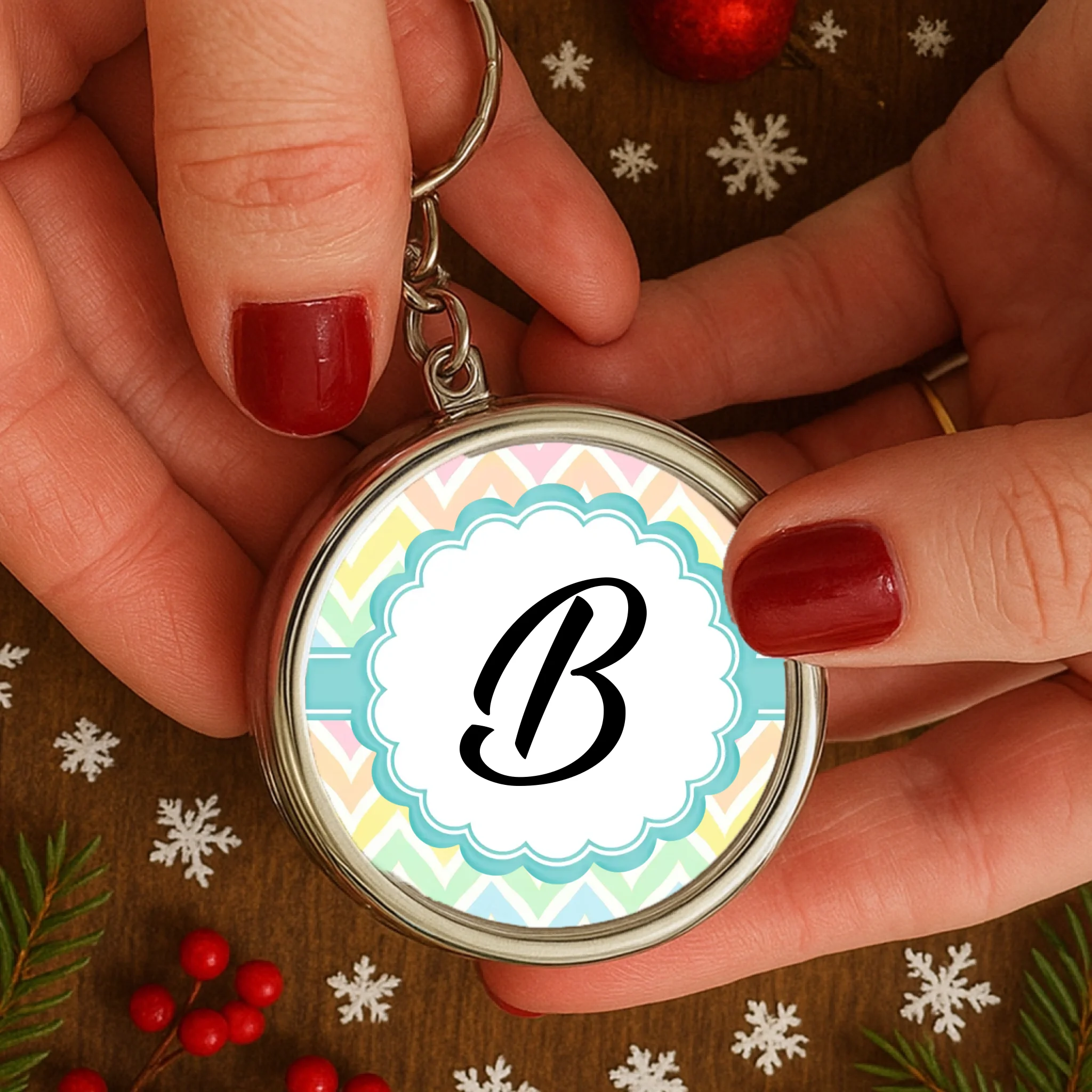 Monogramos univerzális kulcstartó