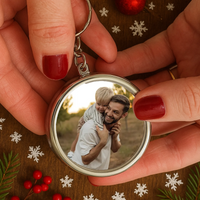 Univerzális kulcstartó egyedi képpel apáknak