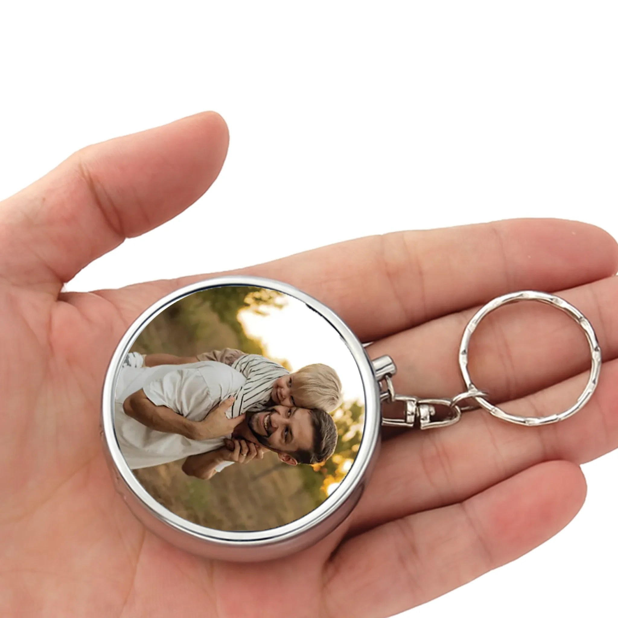 Univerzális kulcstartó egyedi képpel apáknak