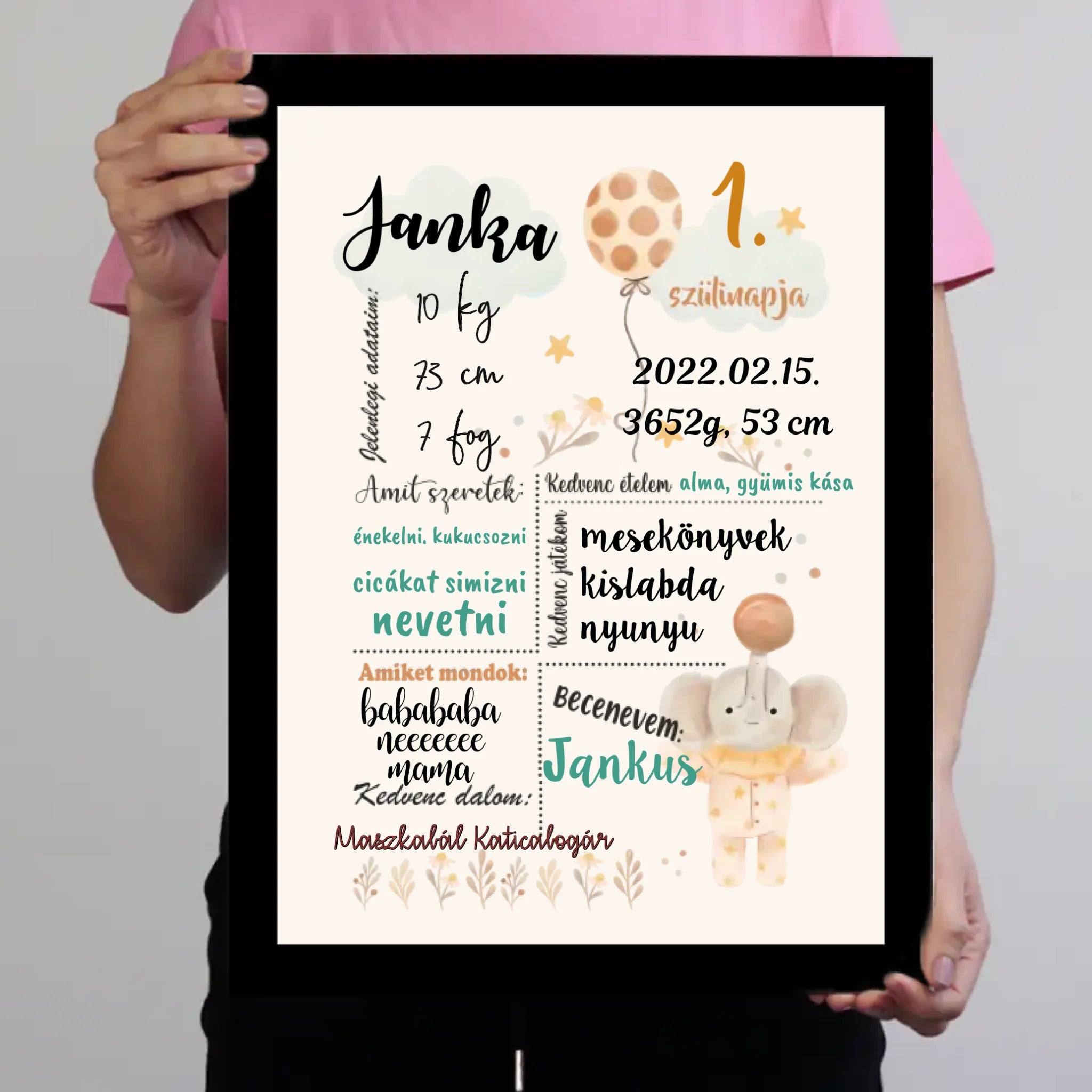 Születésnapi Babaposzter