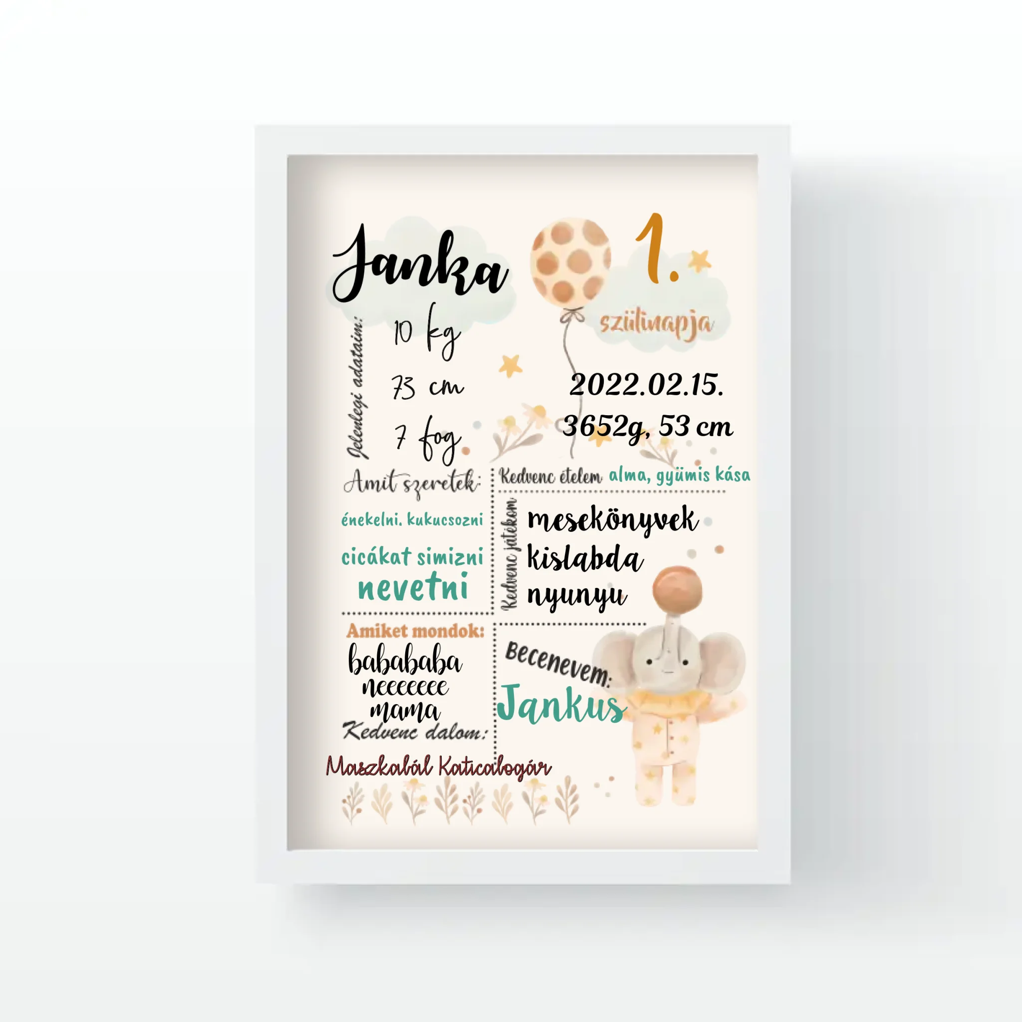 Születésnapi Babaposzter