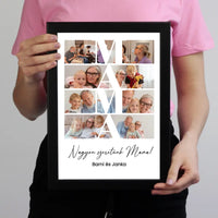 Mama fotómontázs egyedi felirattal