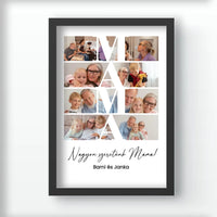 Mama fotómontázs egyedi felirattal